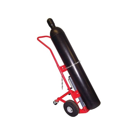Justrite Justrite 1 Cylinder Caddy 4 Wheel G-2000 - 10-1/2" Pneumatic Wheels - 1000 Lb. Cap. 35054